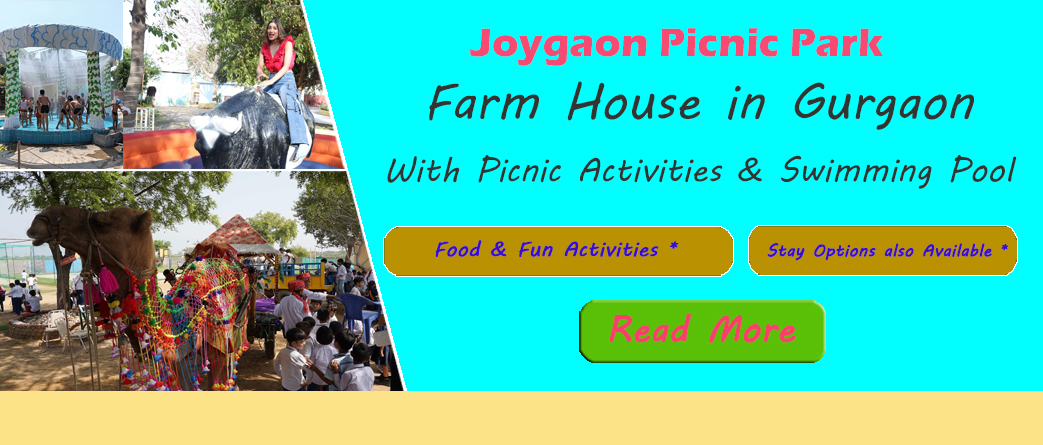 Farm House in Gurgaon for Activities and also offer Stay Facilities